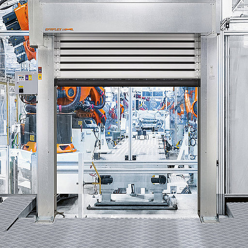 Porte di protezione macchine Mulser per flussi sicuri in ambienti produttivi e logistici